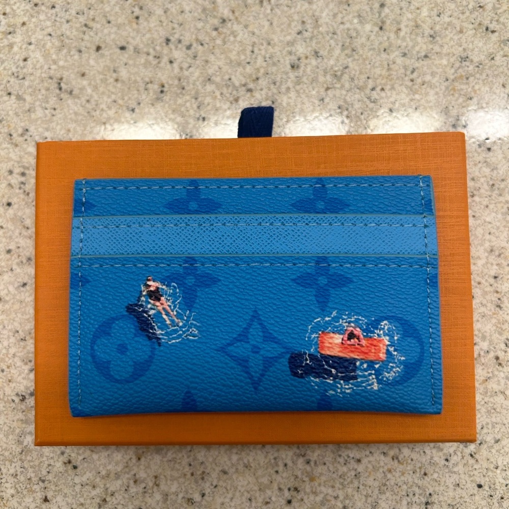 Louis Vuitton Blue Lagoon Card Holder - Picture 2 of 3
